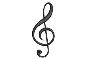 Charming Musical Clef for Craft Fair Success