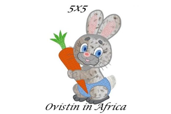 Cute Bunny with Carrot Applique Review