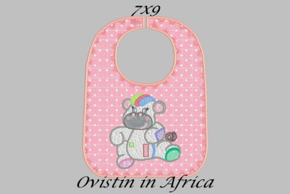 Cute Pink Baby Hippo Bib Small: ITH Review