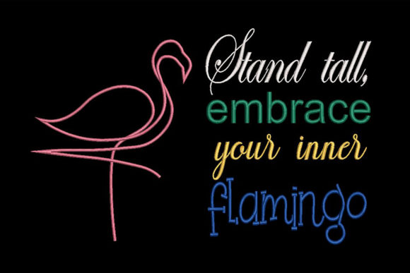Flamingo and Quote Colorful: Seasonal Design Review