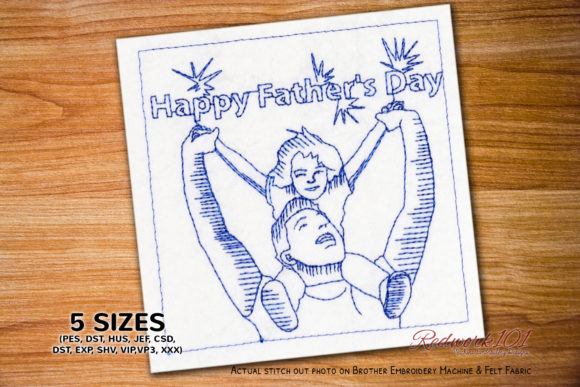 Girl with Father: Embroidery Design Review