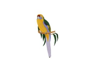 Green Rosella: A Charming Addition to Your Embroidery Collection