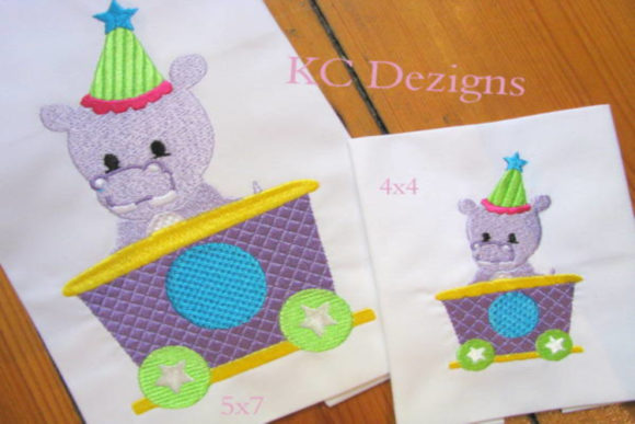 Hippo Sitting in Train: Seasonal Embroidery Review