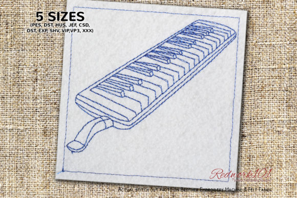 Melodica Wind Instrument Lineart Review