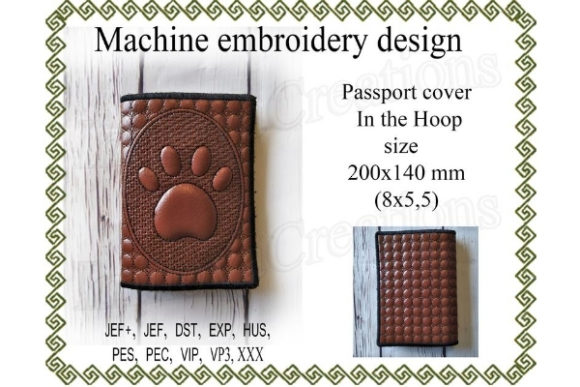Passport Cover in the Hoop - Paw Review