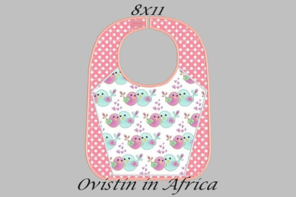 Pink Adorable Baby Bib Large: Embroidery Review
