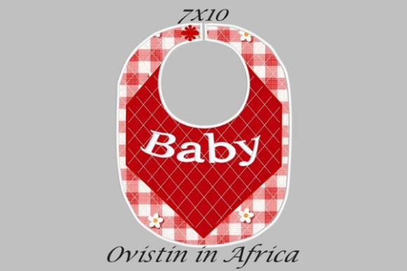 Review: Baby Red Gingham Bib Embroidery Design