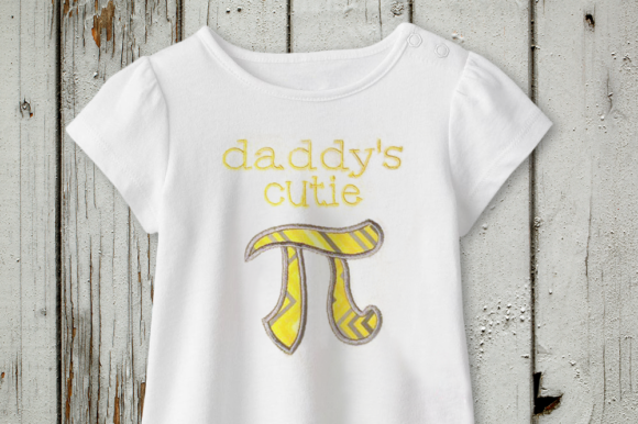 Review: Daddy's Cutie Pi Symbol Applique