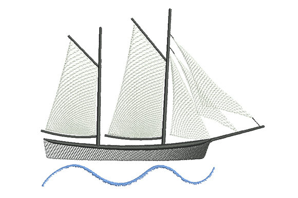 Sailboat with White Sails: Apparel Design Review