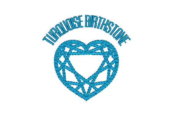 Turquoise Birthstone Faceted Heart: A December Delight