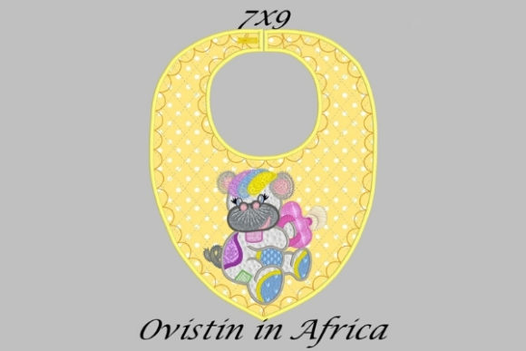 Yellow Baby Hippo Bib Small: Apparel Design Review